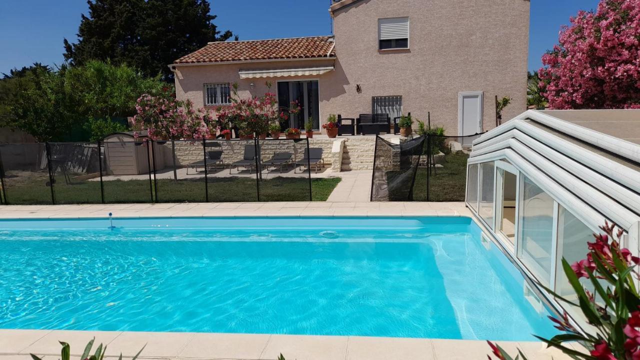 Villa Avec Plage A Pied Et Grande Piscine Sainte-Marie-la-Mer Extérieur photo